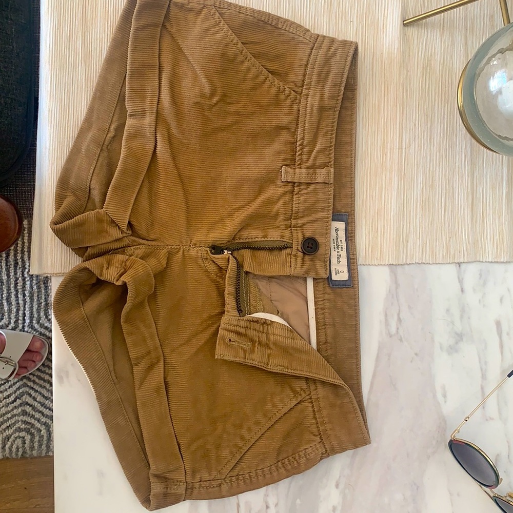 Tan Corduroy Shorts